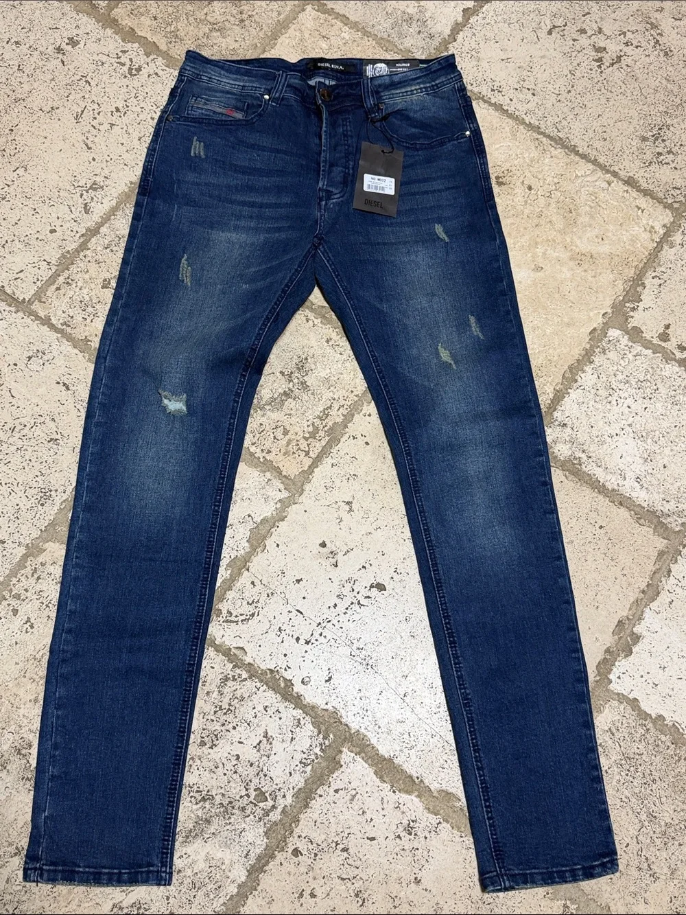 Diesel Sleenker Skinny Jeans Dark Blue 30x31 NWTS